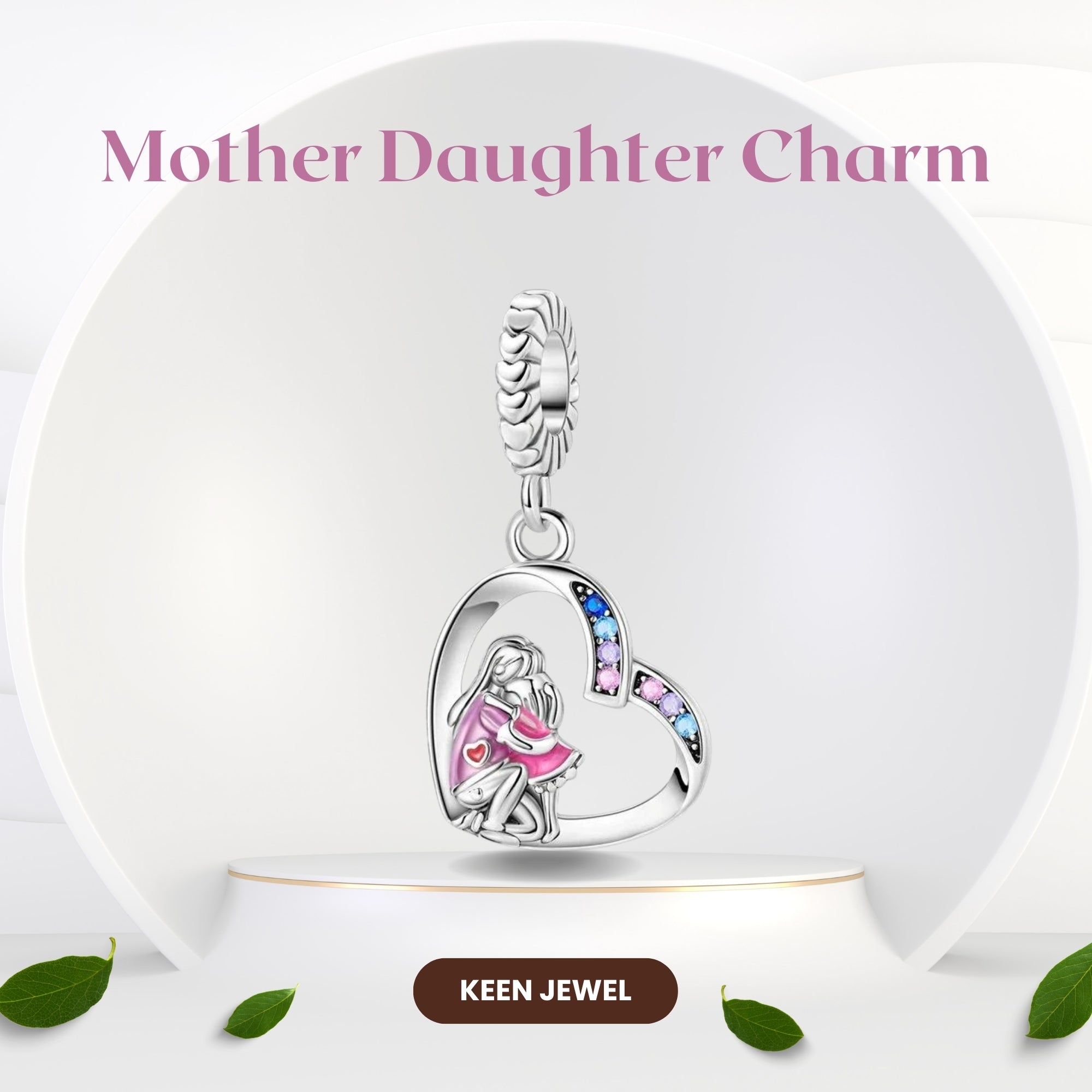 Pandora Mother And Daughter Charm For Pandora, Mother Love Charm For Pandora Bracelet, Mothers Day Gift, Daughter Gift, Mother Birthday Gifts